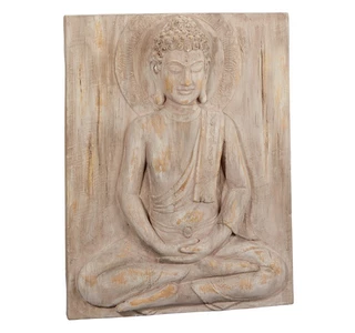 Buddha Falikép, kb 45x58x8,5 cm